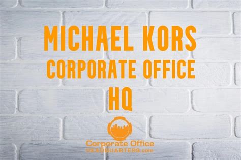 michael kors usa corporate office|Michael Kors customer service number.